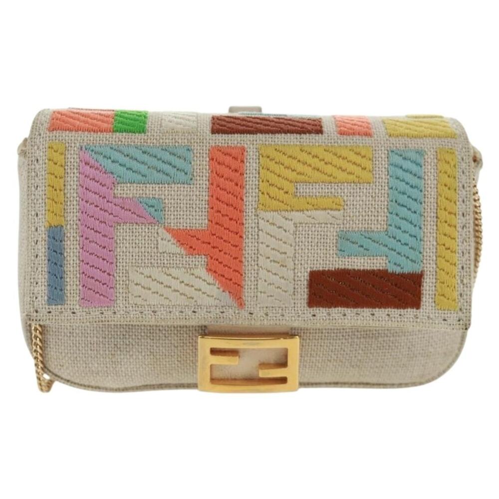 Fendi Zucca Micro Bucket Charm Multicolor